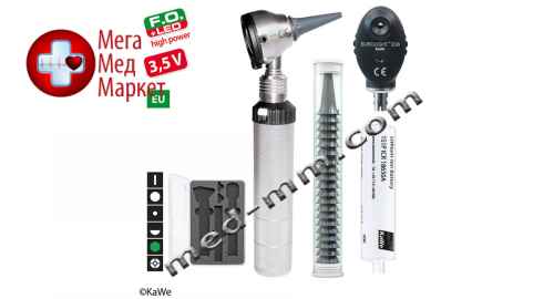 Купить Набір з отоскопа й офтальмоскопа KaWe ЄВРОЛАЙТ F.O.30 LED/E36, EC/3,5 В цена, характеристики, отзывы